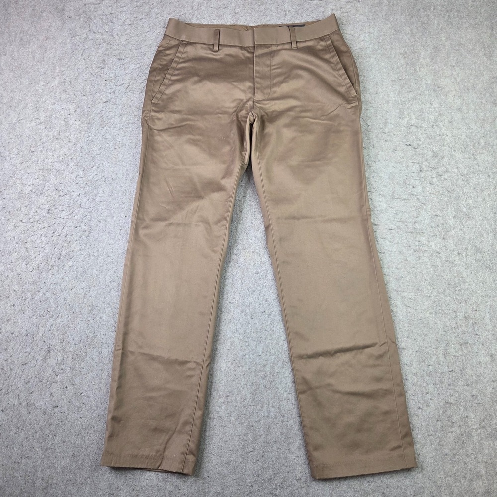 Bonobos Thursday Slim Chino Pants Mens 28x28 Tank Khaki Business Flat‎ Front